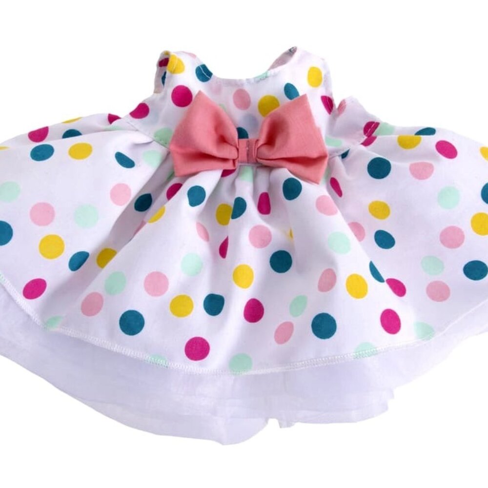 NWT Swedish Doll Clothes - Polka Dot Dress